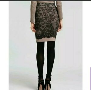 BCBG Scarlett Pencil lace bodycon skirt